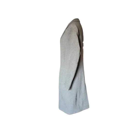 Vintage Jaques Francois Cashmere Blend Knee Length Coat Mens 37R Gray Business
